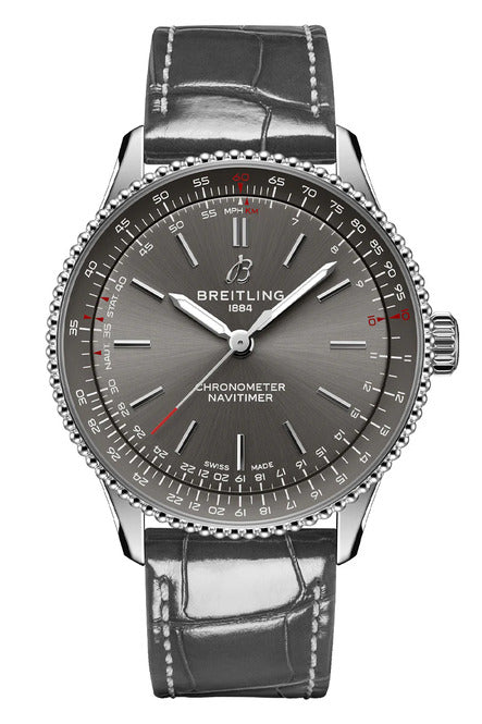 Breitling Navitimer Szary 36mm Stal
