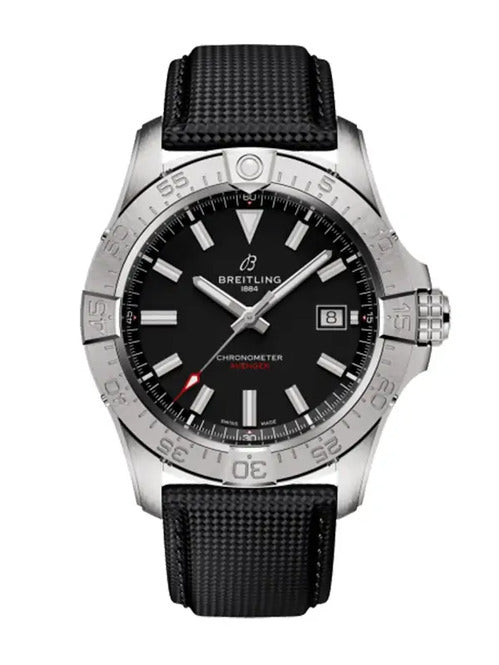 Breitling Avenger Czarny 42 mm Stal