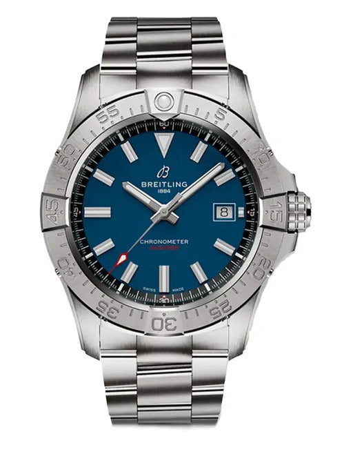 Breitling Avenger Niebieski 42 mm Stal