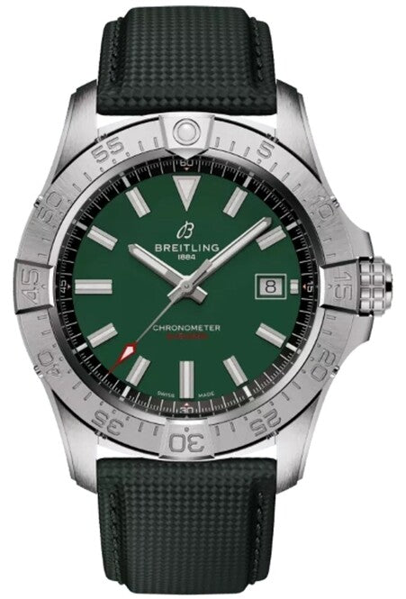 Breitling Avenger Zielony 42mm Stal