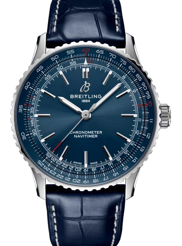Breitling Navitimer Niebieski 41mm Stal