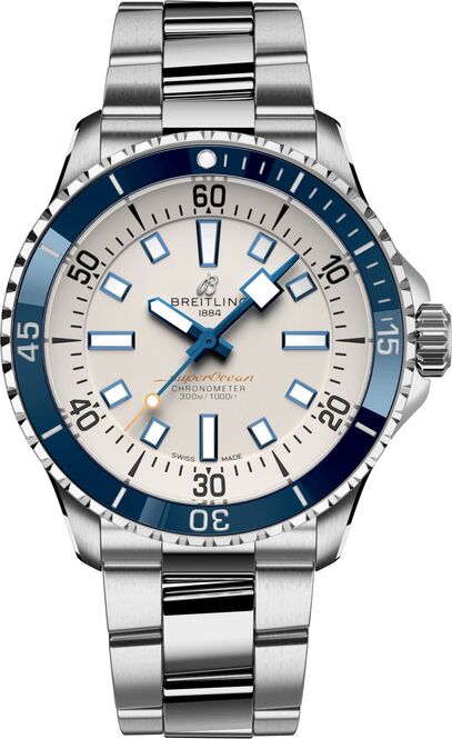 Breitling Superocean Srebrny 42mm Stal
