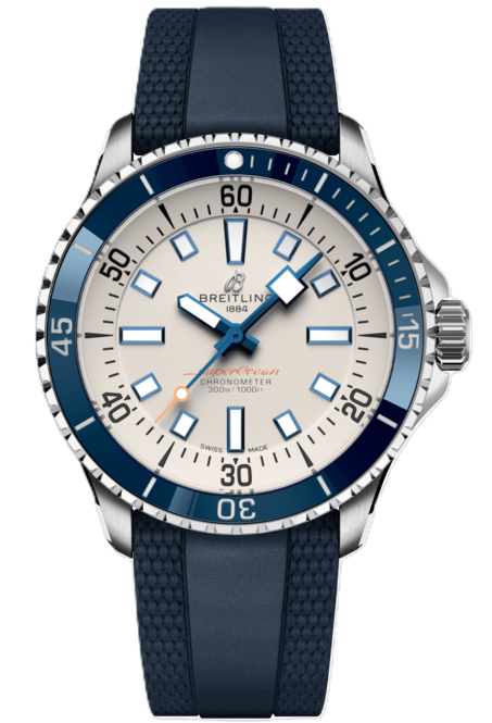 Breitling Superocean Srebrny 42mm Stal