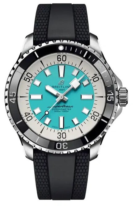 Breitling Superocean Niebieski 44mm Stal
