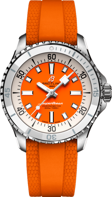 Breitling Superocean Pomaranczowy 36mm Stal