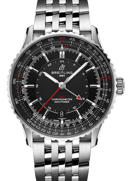 Breitling Navitimer Czarny 41mm Stal