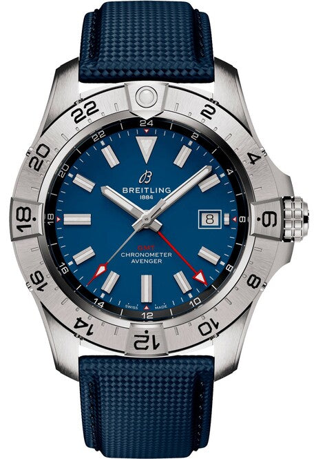 Breitling Avenger Niebieski 44 mm Stal