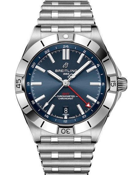 Breitling Chronomat Niebieski 40mm Stal