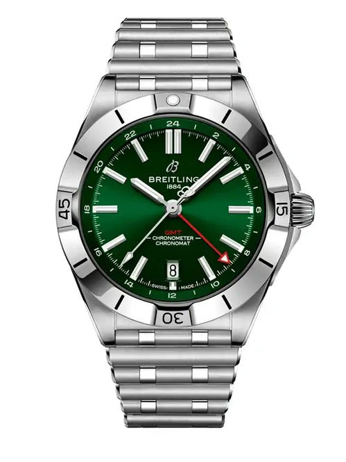 Breitling Chronomat GMT Zielony 40 mm Stal