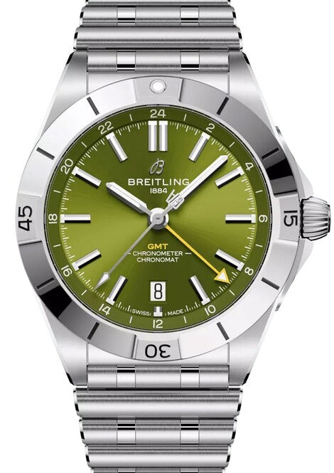 Breitling Chronomat GMT Zielony 40 mm Stal