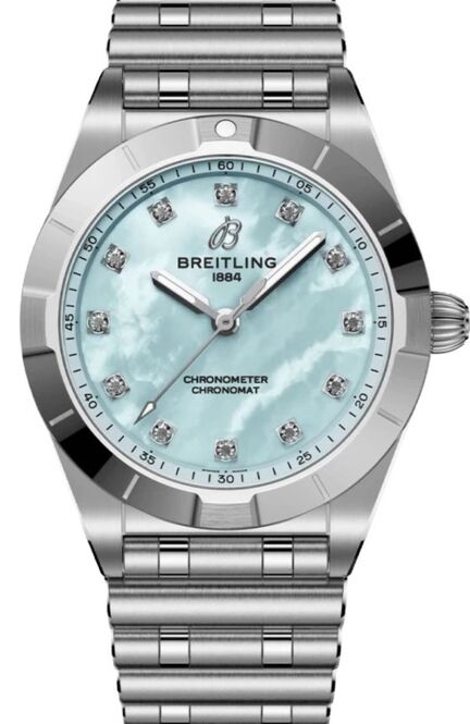 Breitling Chronomat Masa perlowa 28 mm Stal