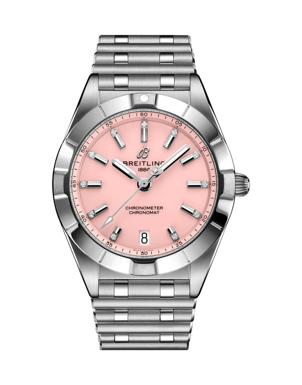 Breitling Chronomat Rozowy 32mm Stal