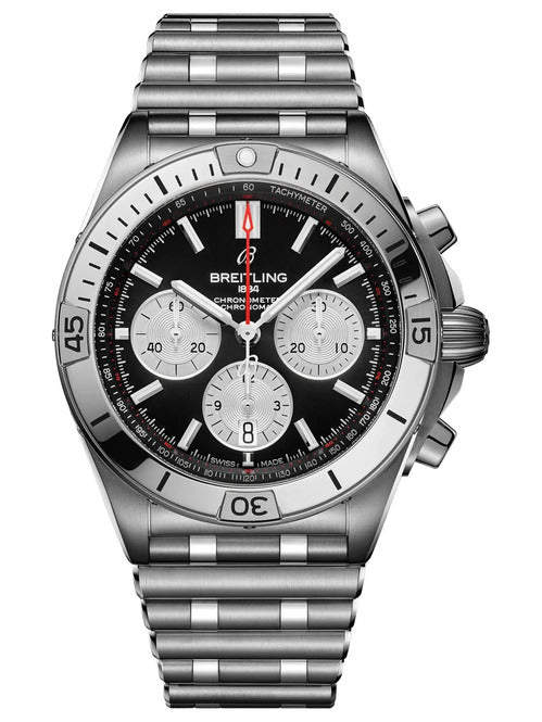 Breitling Chronomat Czarny 42mm Stal