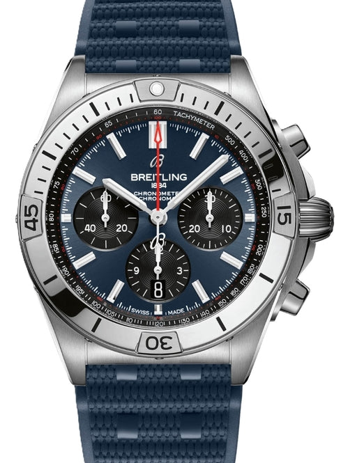 Breitling Chronomat Niebieski 42 mm Stal