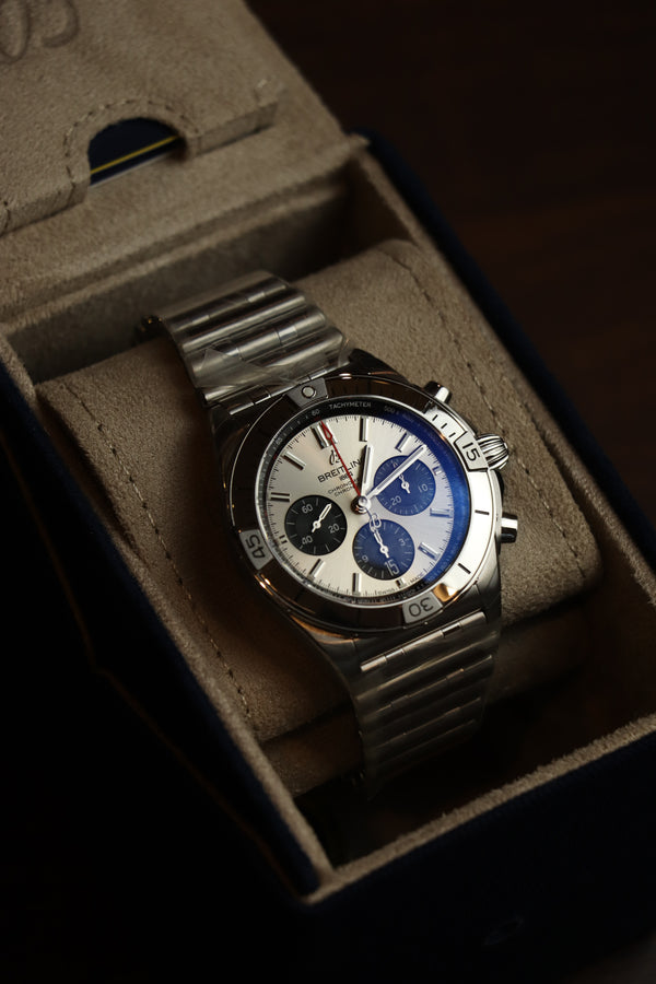 Breitling Chronomat Srebrny 42mm Stal