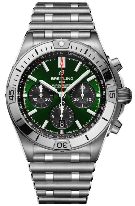 Breitling Chronomat Zielony 42mm Stal