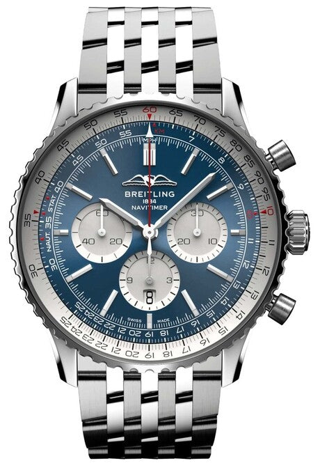 Breitling Navitimer B01 Chronograph Niebieski 46mm Stal