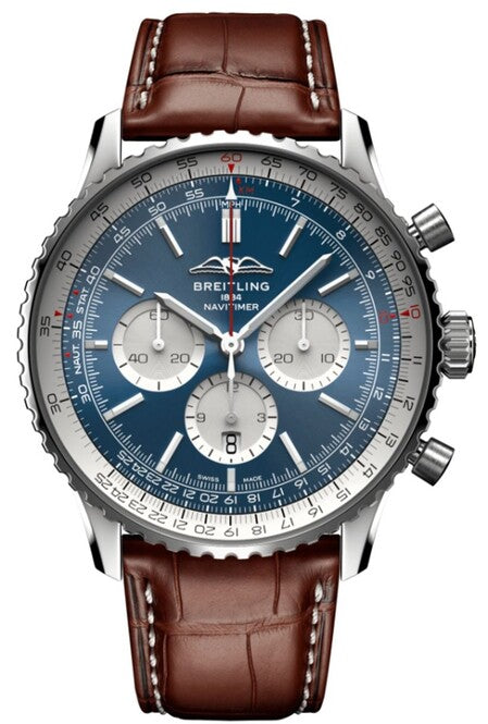 Breitling Navitimer 1 B01 Chronograph Niebieski 46mm Stal