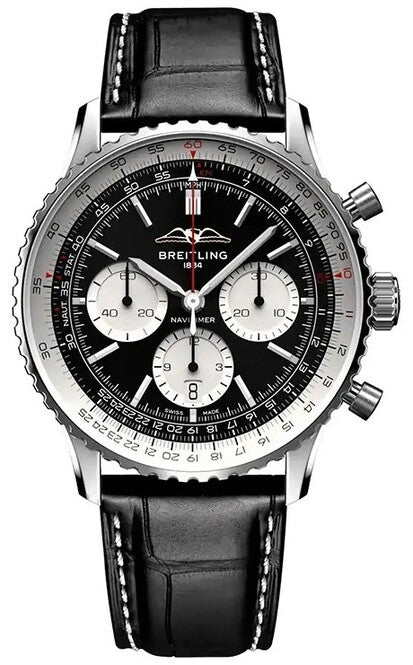 Breitling Navitimer 1 B01 Chronograph Czarny 43mm Stal