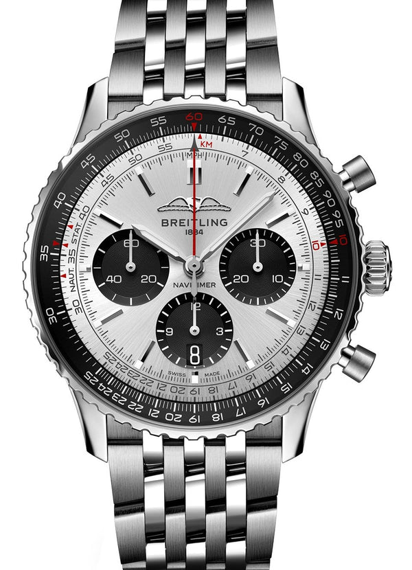 Breitling Navitimer Szary 43mm Stal