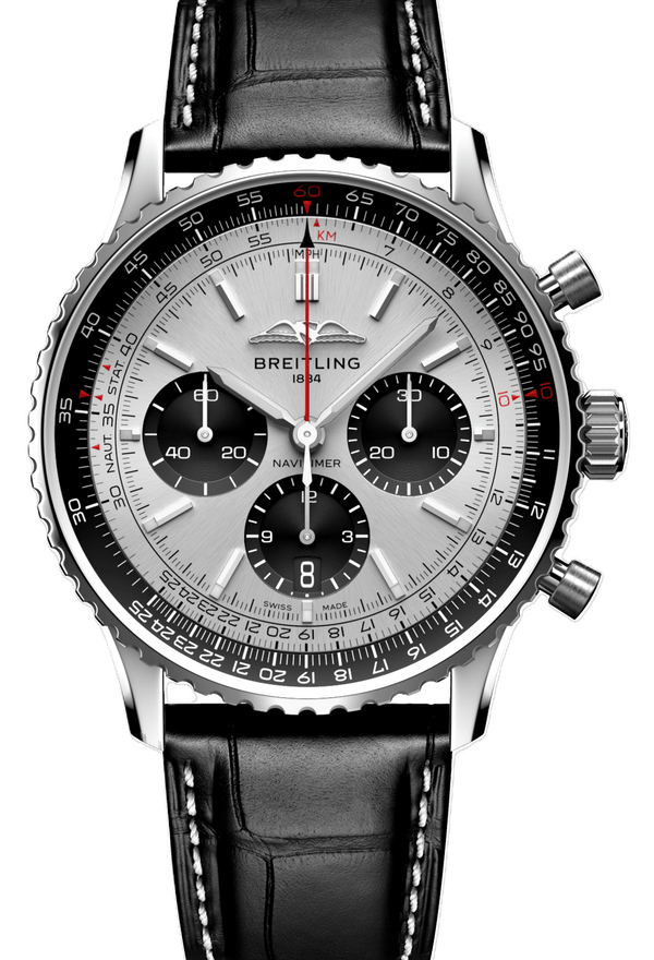 Breitling Navitimer Szary 43mm Stal