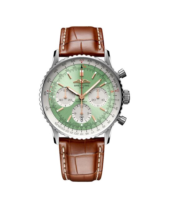 Breitling Navitimer 1 B01 Chronograph Zielony 41mm Stal