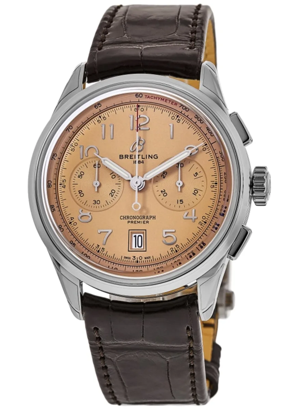 Breitling Premier Pomarańczowy 42mm Stal