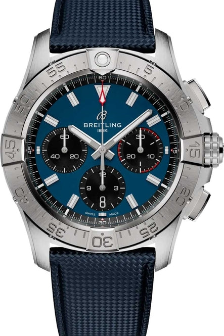 Breitling Avenger Niebieski 42 mm Stal