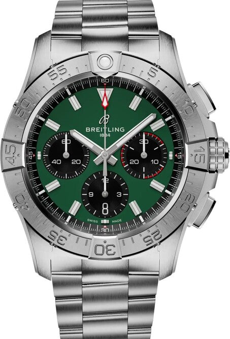 Breitling Avenger Zielony 42 mm Stal