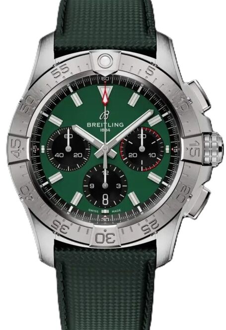 Breitling Avenger Zielony 42 mm Stal