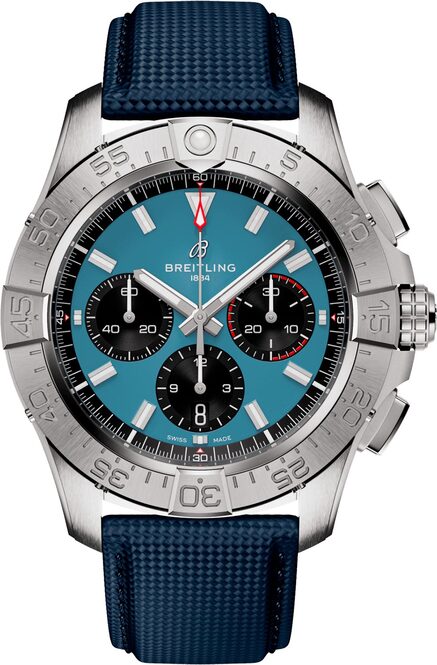 Breitling Avenger Niebieski 44 mm Stal