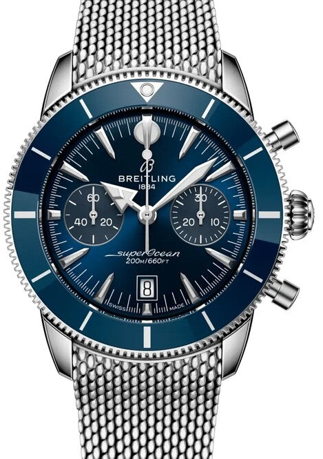 Breitling Superocean Heritage Niebieski 42 mm Stal