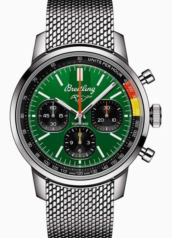 Breitling Top Time Zielony 41mm Stal