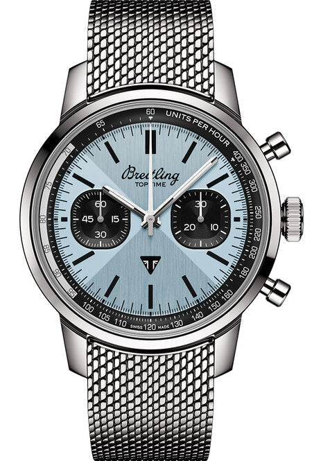 Breitling Top Time Niebieski 41 mm Stal