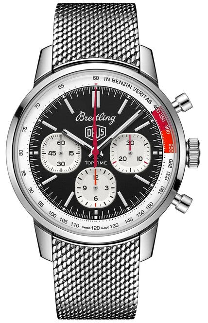 Breitling Top Time Czarny 41 mm Stal