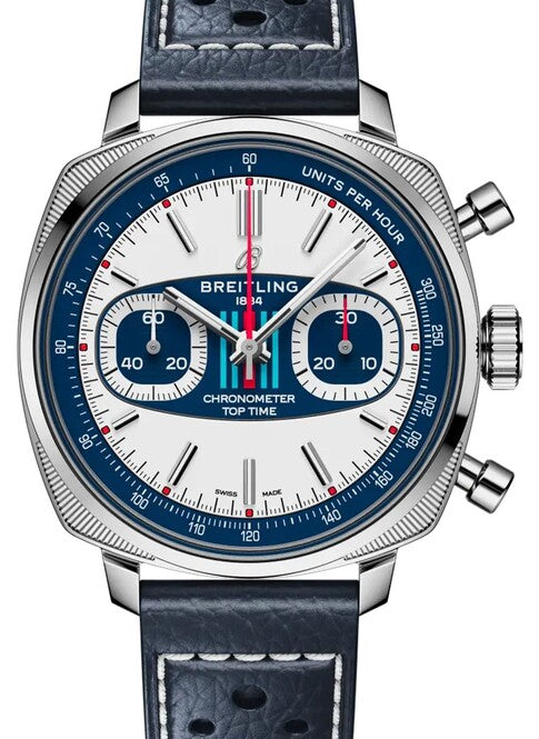 Breitling Top Time Bialy 38 mm Stal