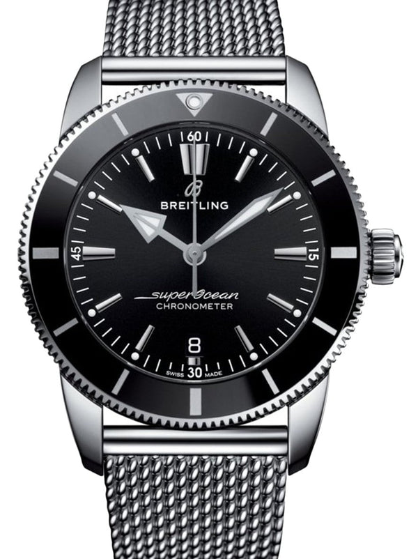 Breitling Superocean Heritage Czarny 44mm Stal