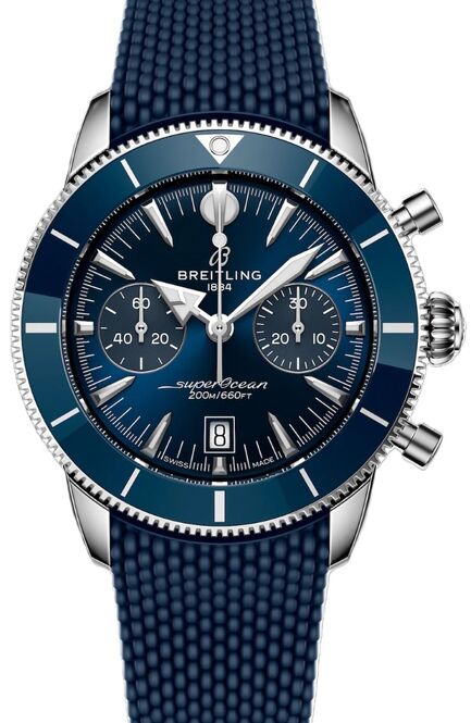 Breitling Superocean Heritage Niebieski 42 mm Stal