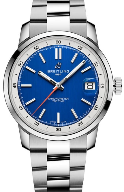 Breitling Top Time Niebieski 38 mm Stal