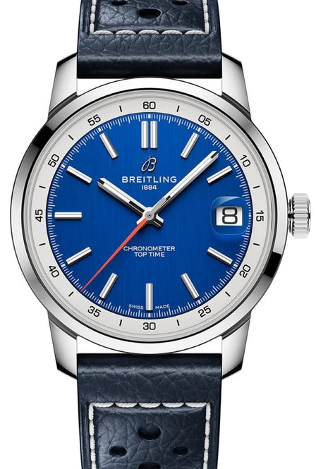 Breitling Top Time Niebieski 38 mm Stal