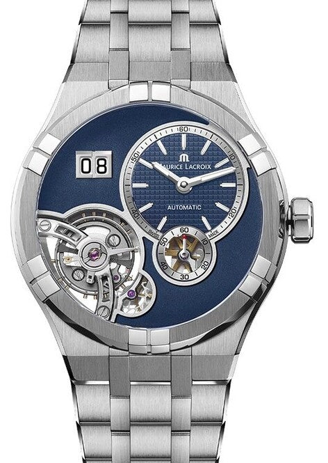 Maurice Lacroix AIKON Niebieski 45 mm Stal