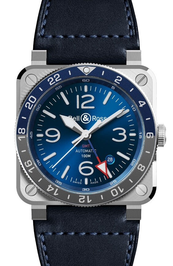 Bell & Ross BR 03 Niebieski 42 mm Stal