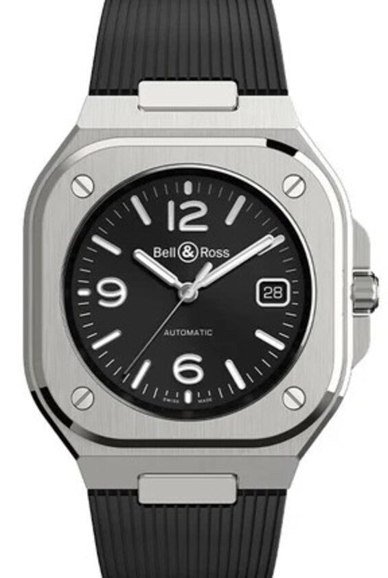 Bell & Ross BR 05 Czarny 40 mm Stal