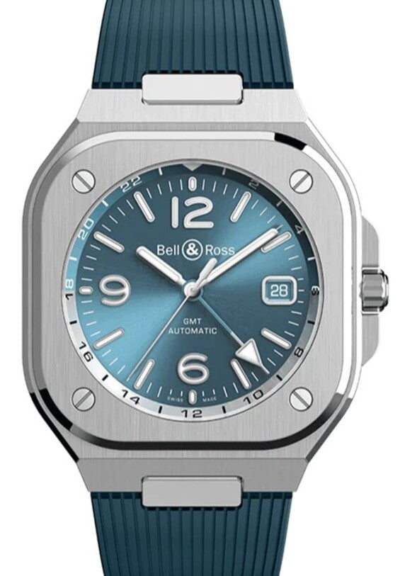 Bell & Ross BR 05 Niebieski 41 mm Stal