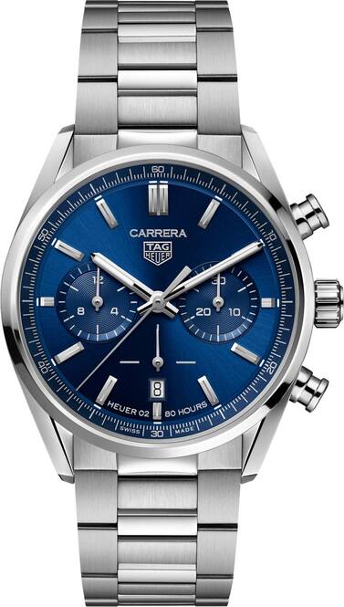 TAG Heuer Carrera Niebieski 42 mm Stal