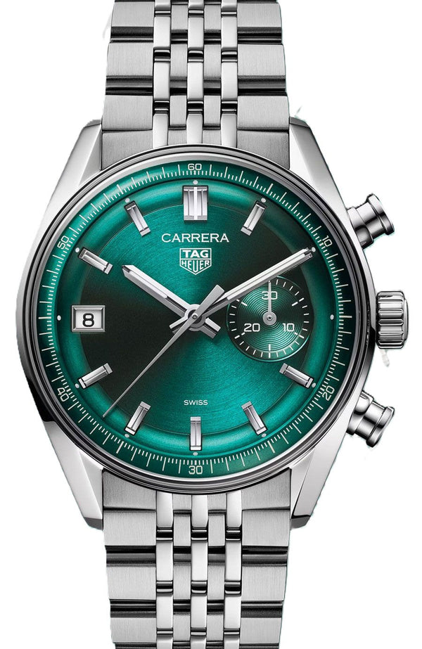 TAG Heuer Carrera Zielony 39 mm Stal