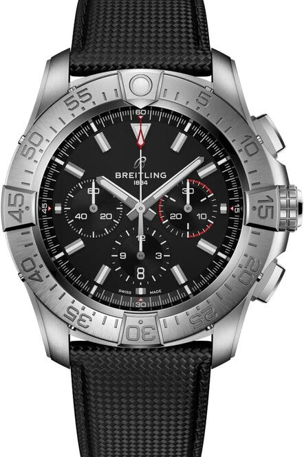 Breitling Super Avenger Czarny 46 mm Tytan