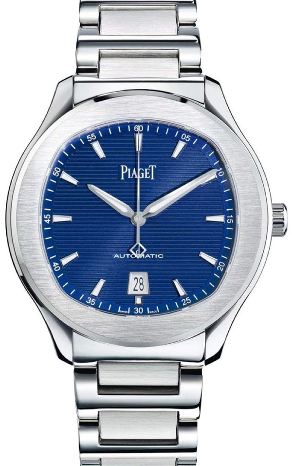 Piaget Polo S Niebieski 42 mm Stal