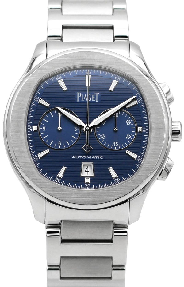 Piaget Polo S Niebieski 42 mm Stal