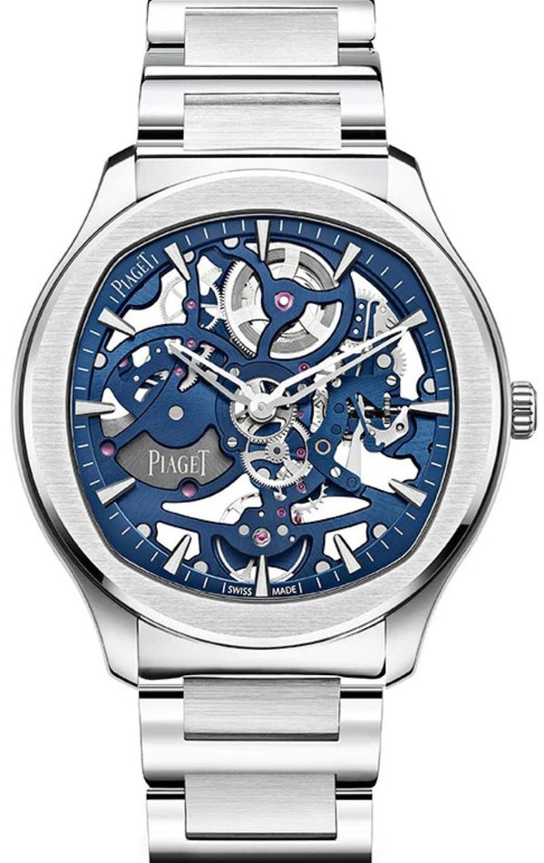 Piaget Polo Niebieski 42 mm Stal